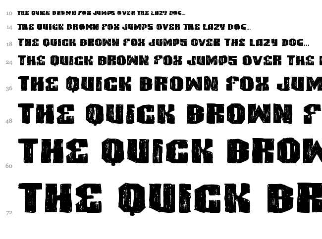 VTKS Highlight font waterfall